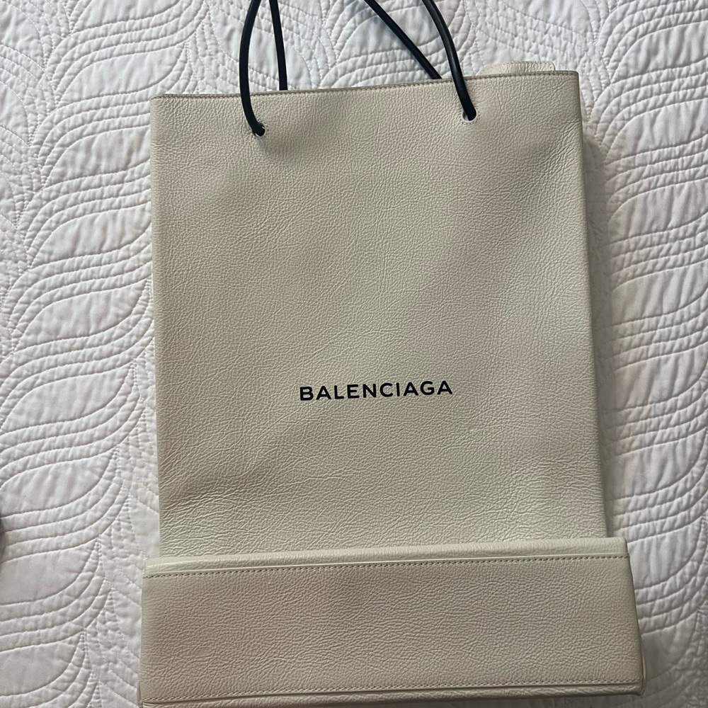 Balenciaga Cream Tote Bag